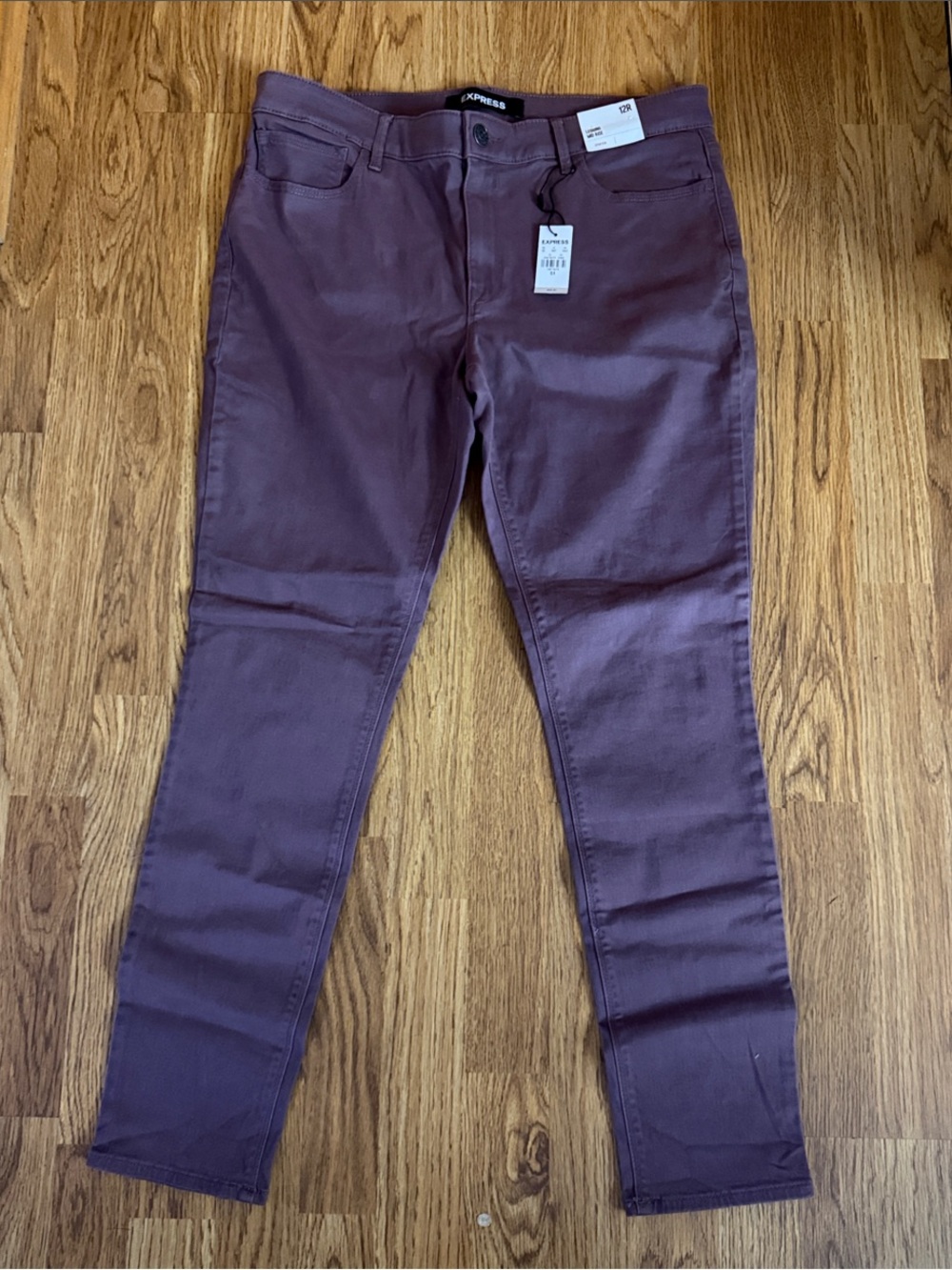 Express Slim Jeans in Plum
